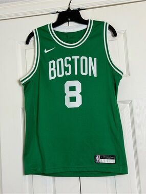 Nike Boston Celtics Green and White Dri-FIT Basketball Jersey- #8 Antoine Walker